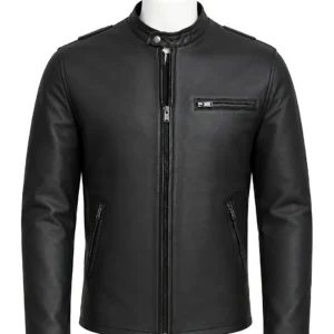 Sleek Black Racer Jacket