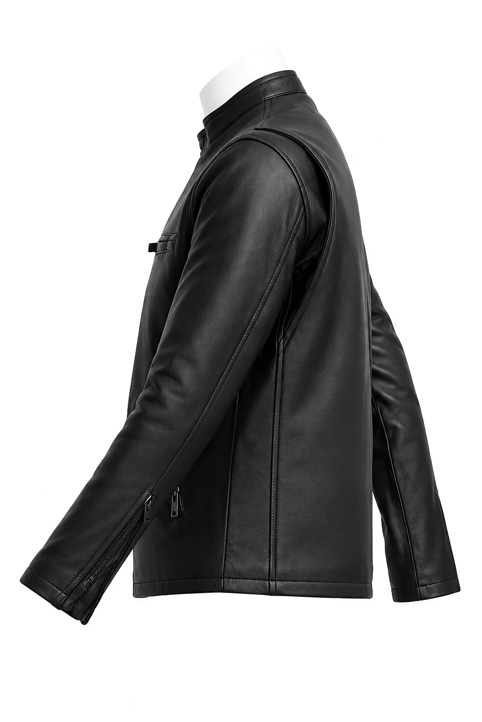 Sleek Black Racer Jacket